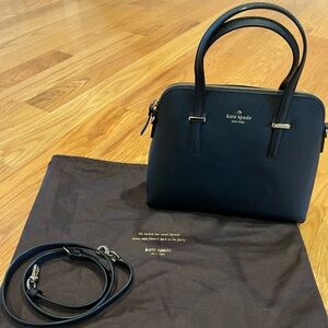 Kate Spade Dome Satchel- Black. Used once - perfect condition